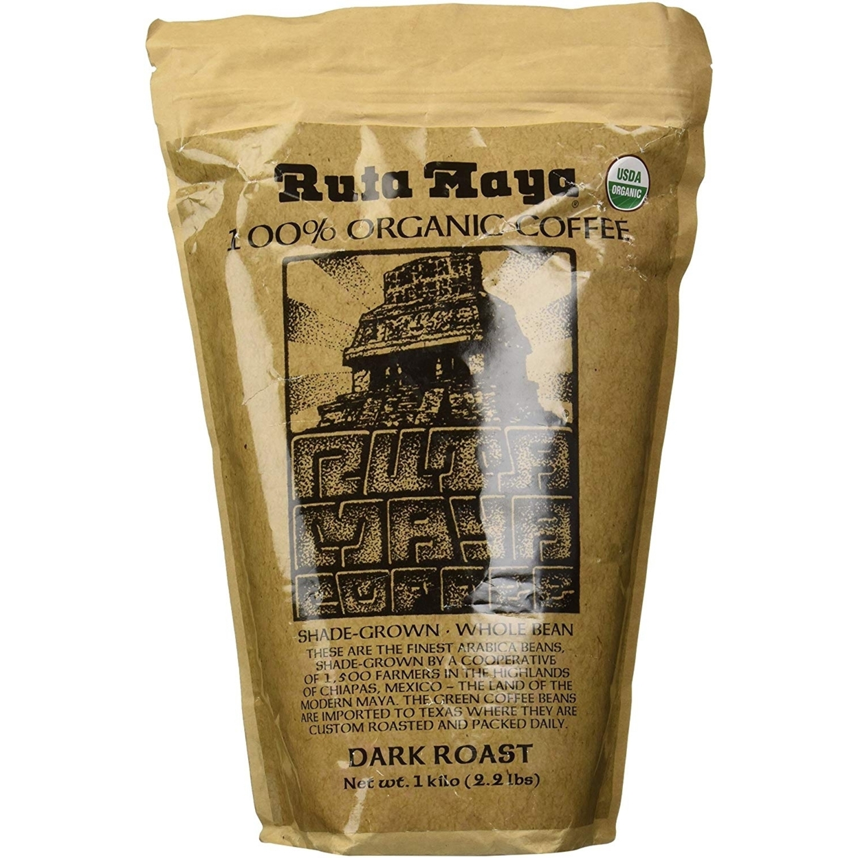 Ruta Maya Organic Coffee Dark Roast 2.2 Pounds