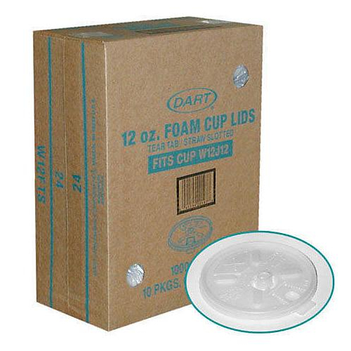 Dart Foam Cup Lids - 1000/12oz