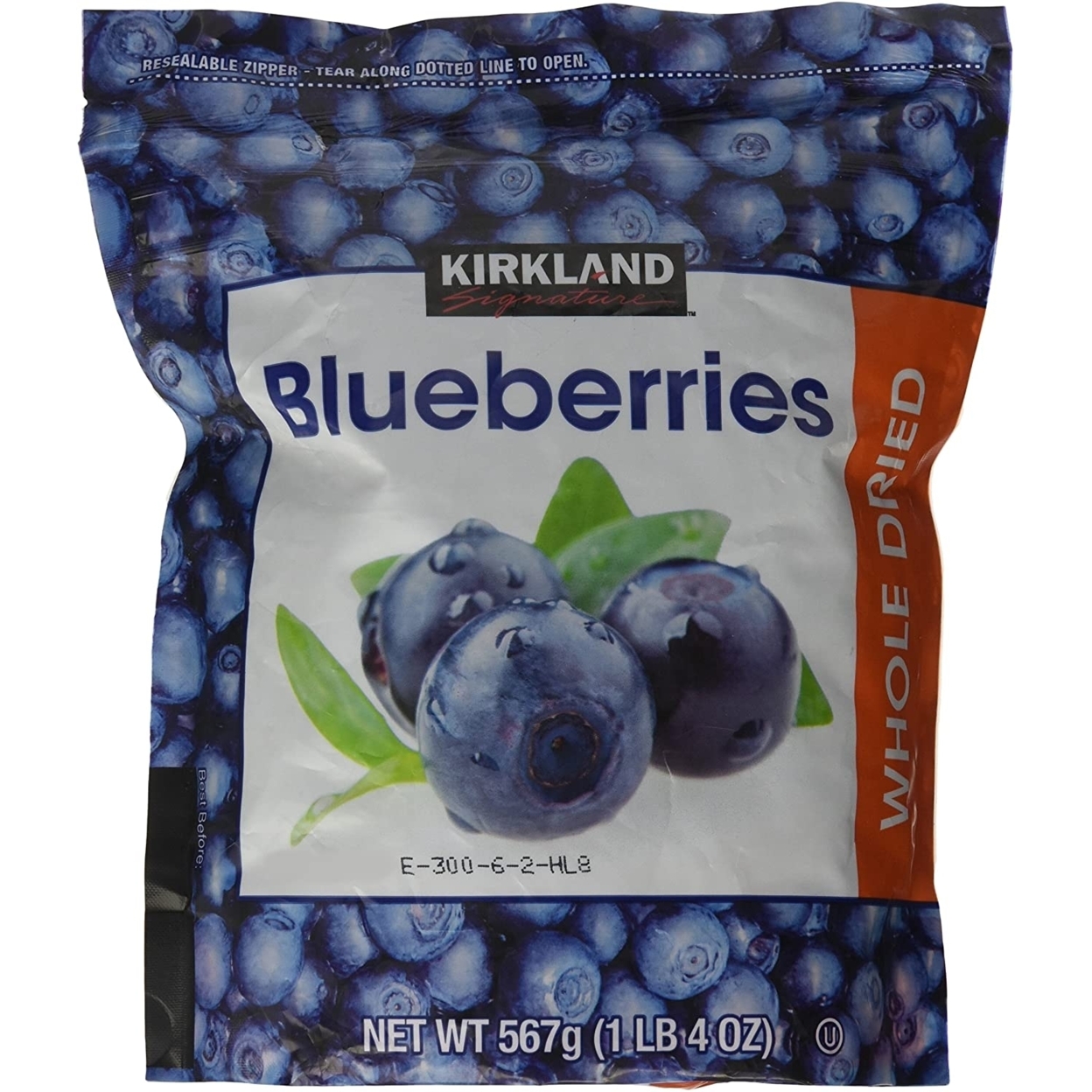 Kirkland Signature Organic Dried Blueberries, 20 Ounce