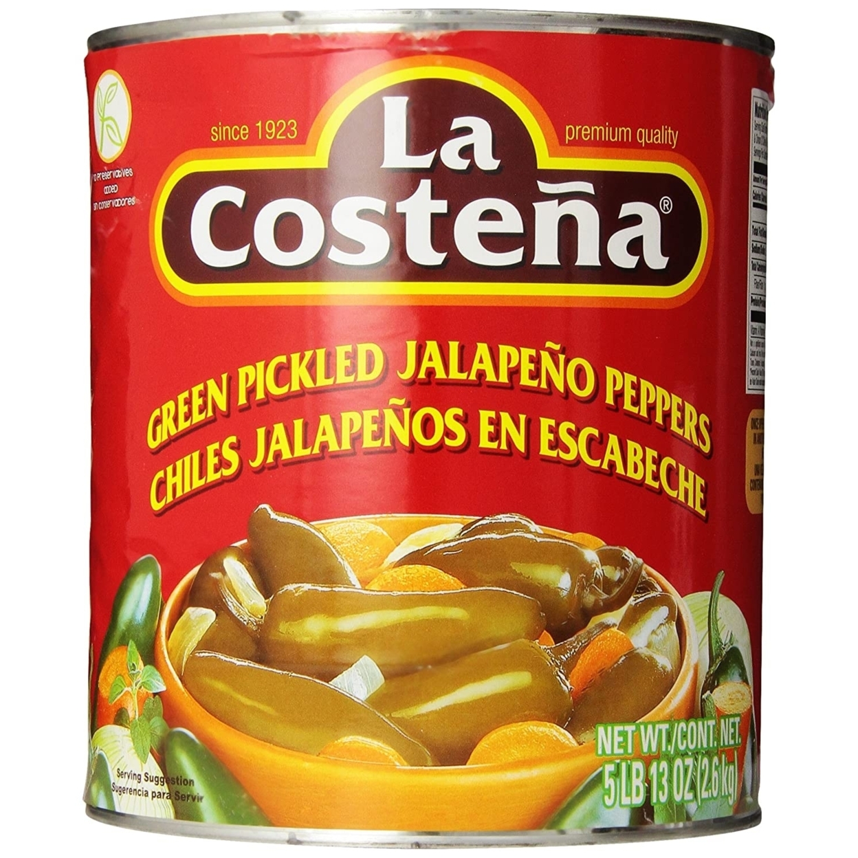 La Costena Jalapeno Peppers - 93 Ounce Can