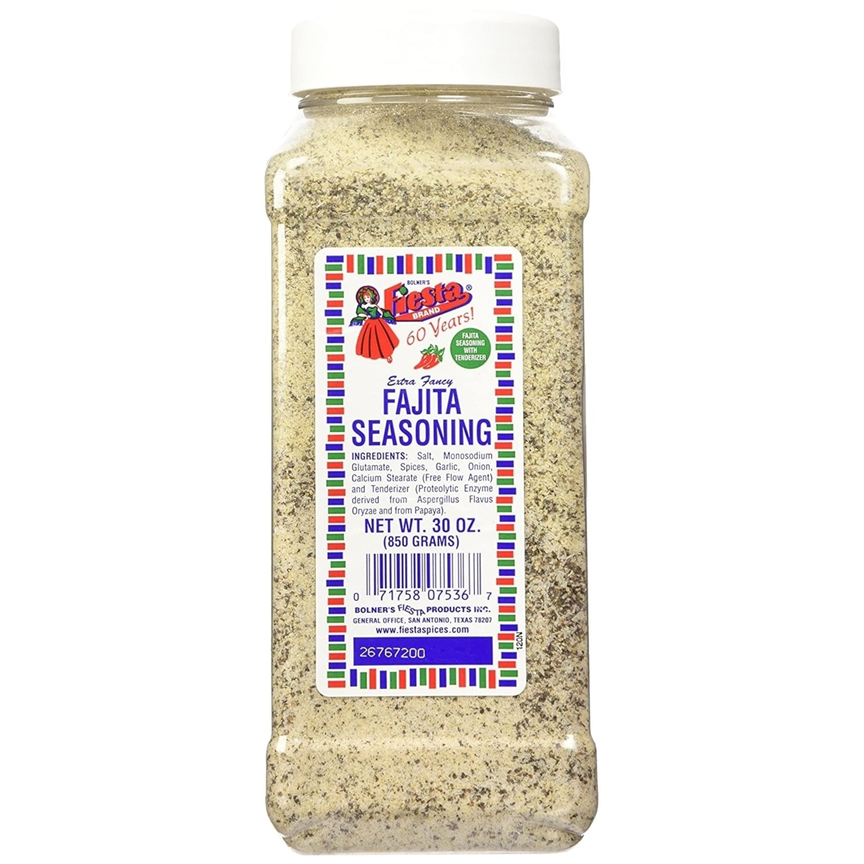 Bolner's Fiesta Brand Fajita Seasoning-30 Ounce