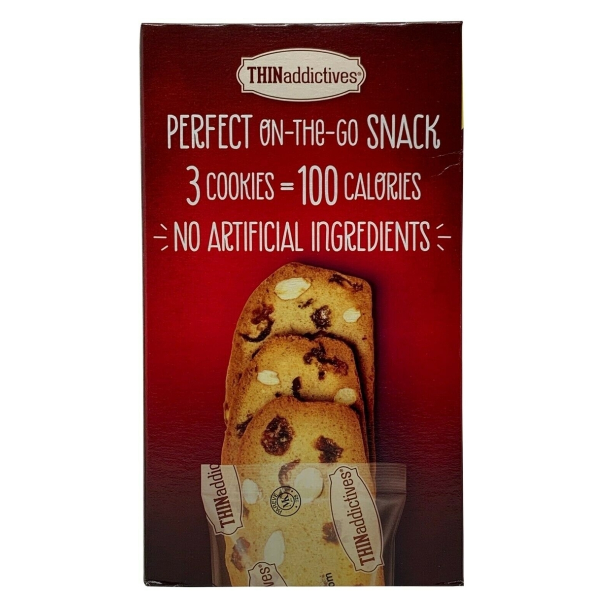 Thin Addictives Cranberry Almond Thin Cookies, 20.3 Ounce (75 Count Total)