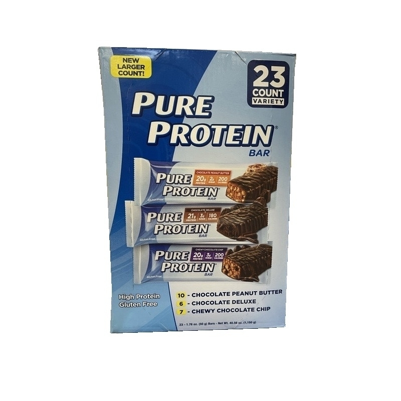 Pure Protein Bars Variety Pack, 1.76 Ounce (23 Count)