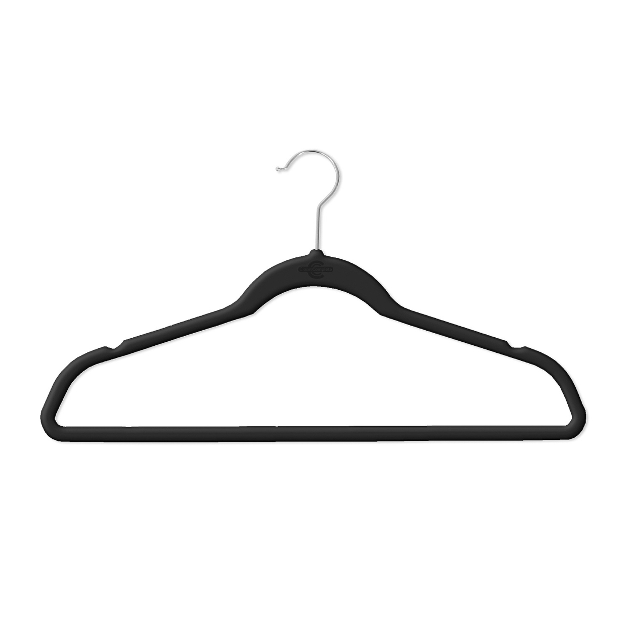 Member's Mark Elite-Quality Black Velvet Hangers With Chrome Hooks (Pack Of 50)