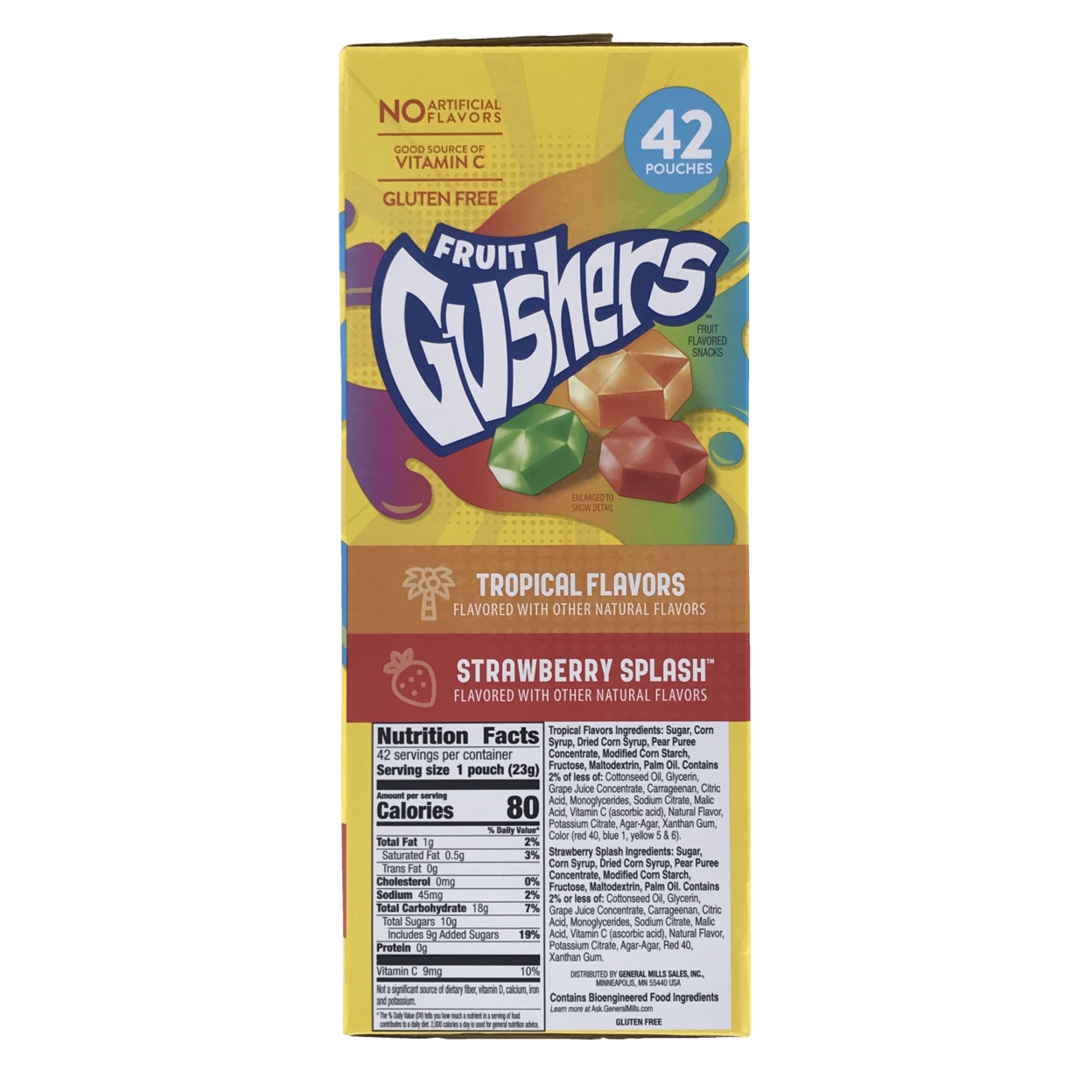 Gushers Strawberry Splash And Tropical Flavors, 0.8 Ounce (42 Count)