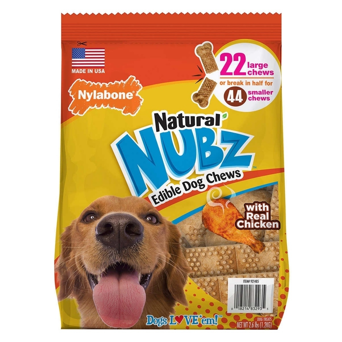 Nylabone NUBZ Dog Chews, 22 Count