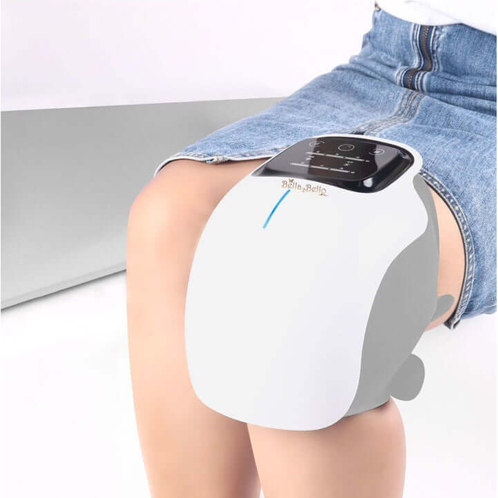 Bella2Bello Hertz Electric Heated Vibrating Knee Massager (White) 10388