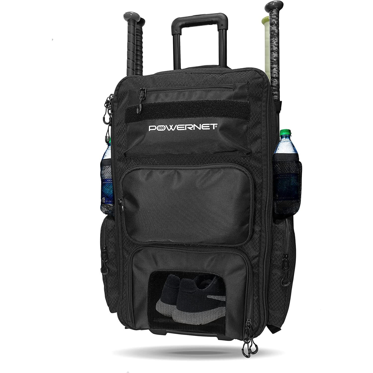 PowerNet Odyssey Rolling Gear Bag W Hidden Backpack Straps (B014)