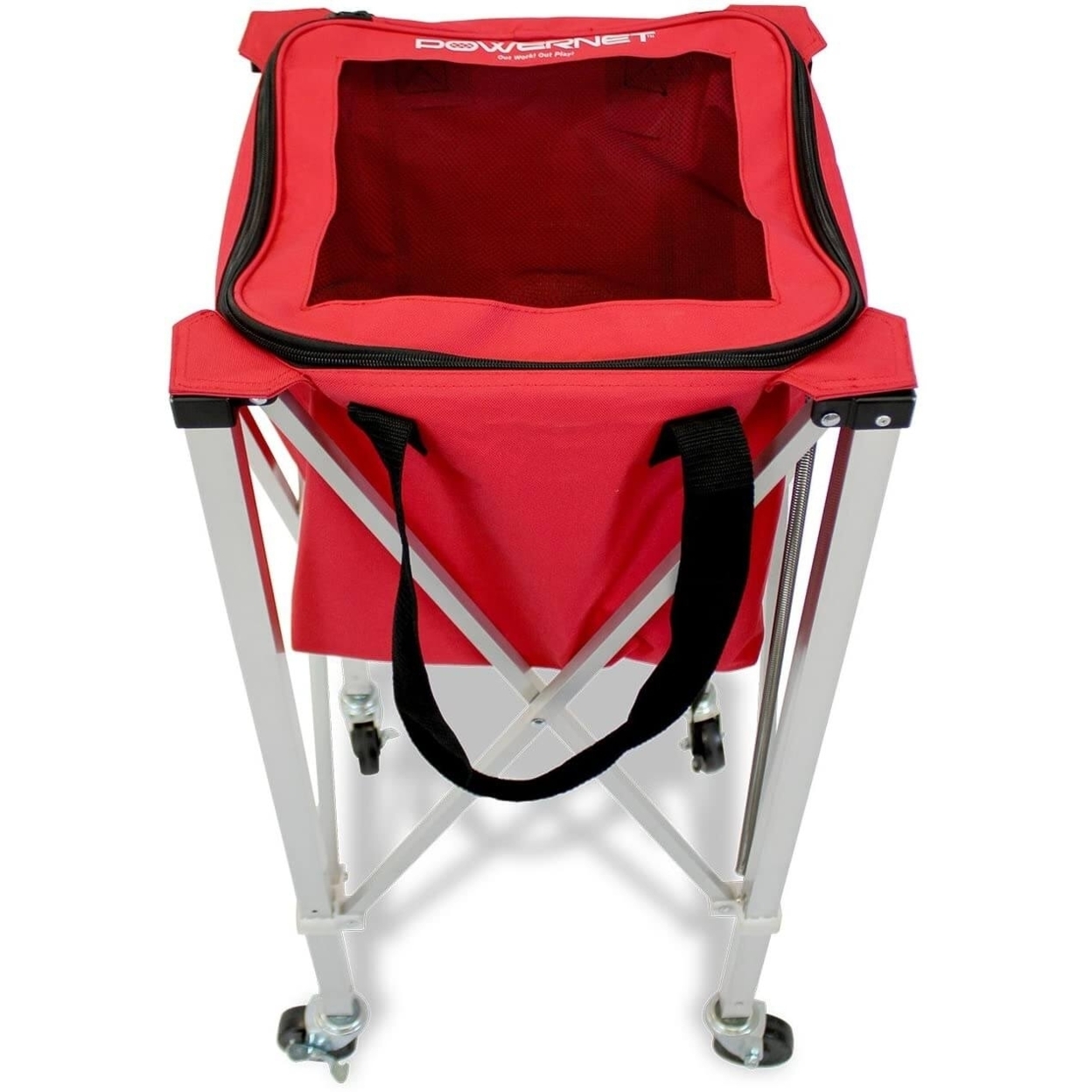 PowerNet Wheeled Ball Caddy Cart For Baseball Softball And Tennis (1091)