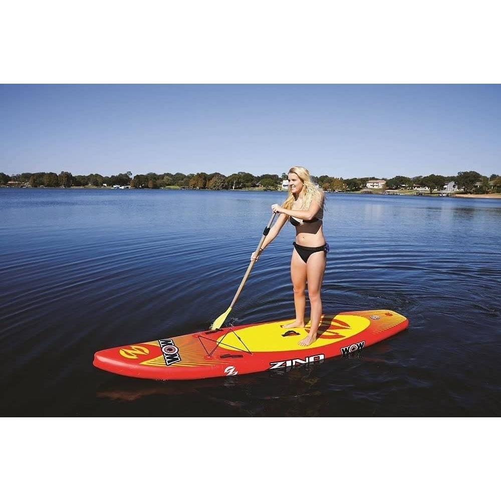 WOW Sports 11' Zino Stand Up Inflatable Paddleboard SUP Package With Cup Holder (21-3020)