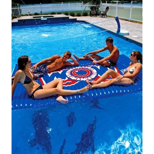 WOW Sports Floating Pool And Lake Water Walkway And Lounge - Red (12-2040)