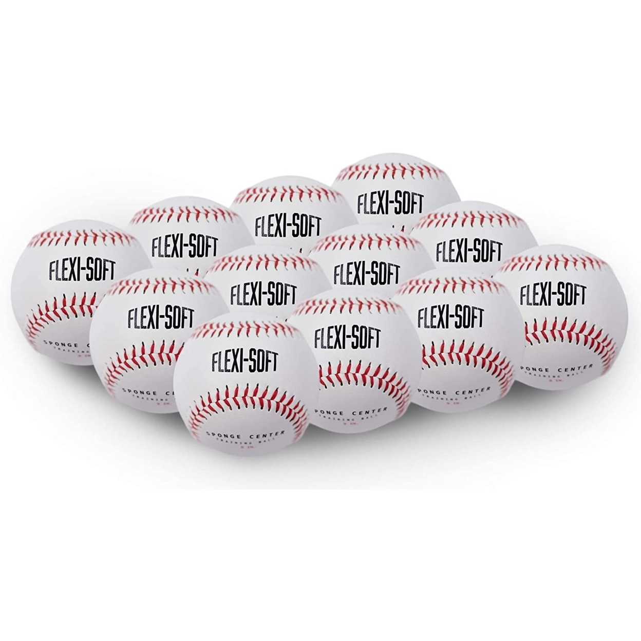 PowerNet Flexi Soft Baseballs 12-Pack Great For Training And Coaching (1140-1)