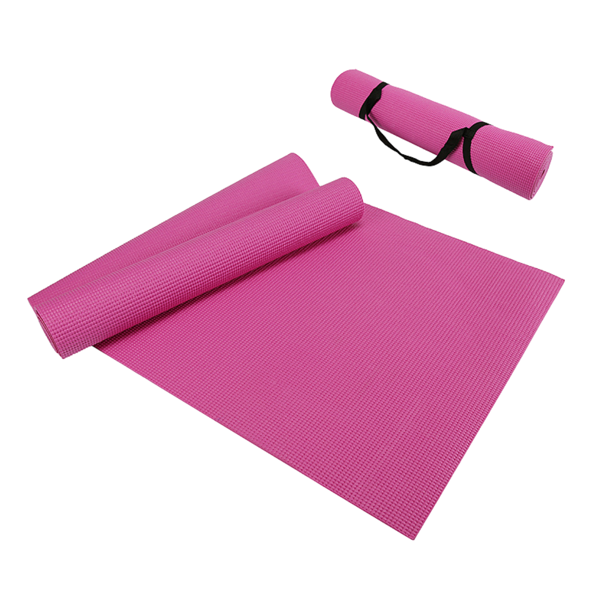 Performance Yoga Mat With Carrying Straps - Pink
