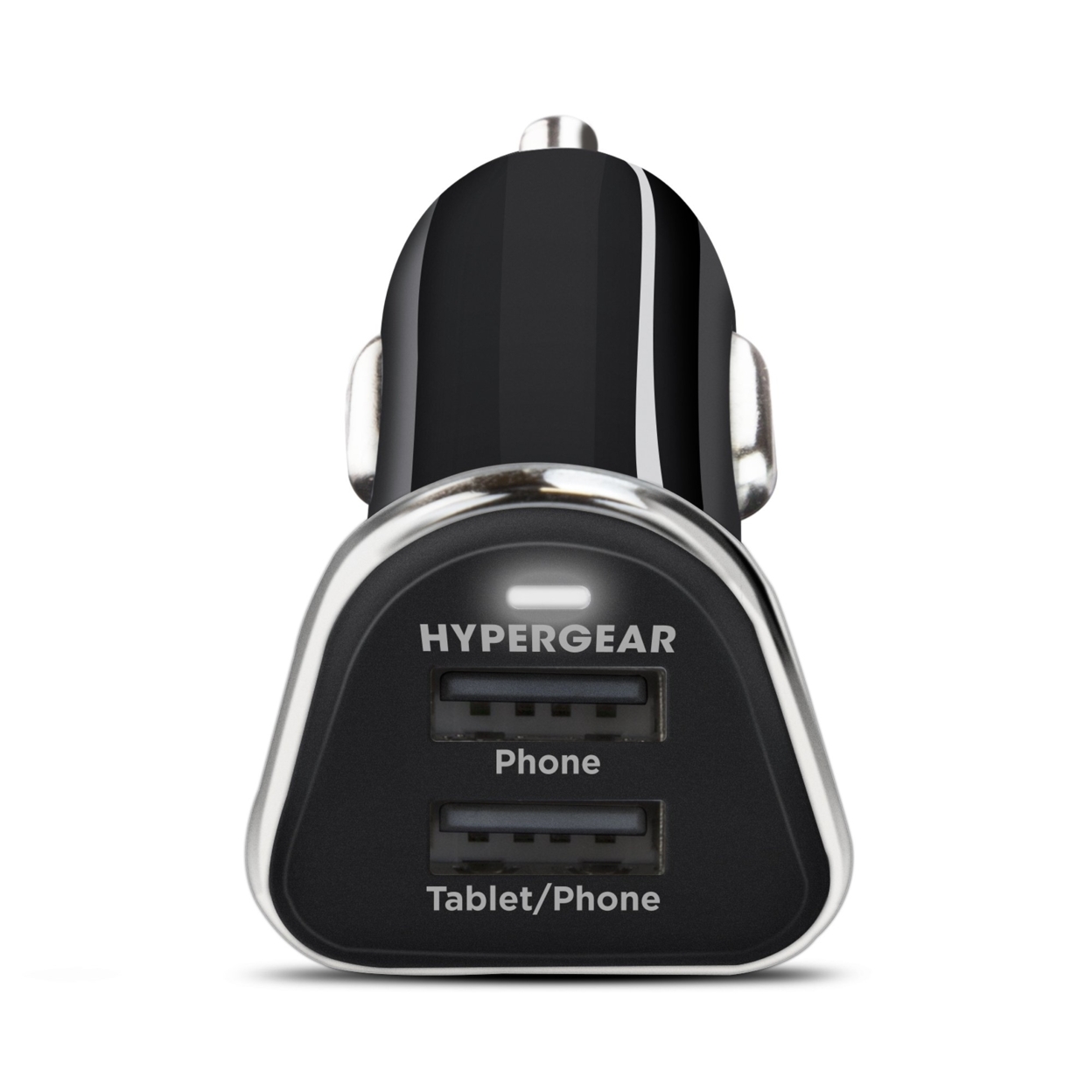 HyperGear Hi-Power Dual USB 3.4A Car Charger (DUSBCHARGER-PRNT) - Black