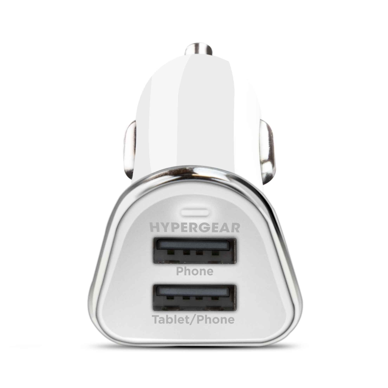 HyperGear Hi-Power Dual USB 3.4A Car Charger (DUSBCHARGER-PRNT) - White