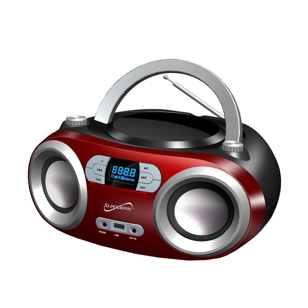 Portable Bluetooth Audio System (SC-509BT) - Red