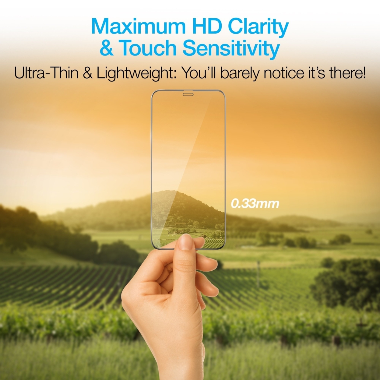 Naztech IntelliShield Tempered Glass W 3D Edge IPh 12 Pro Max (15349-HYP)