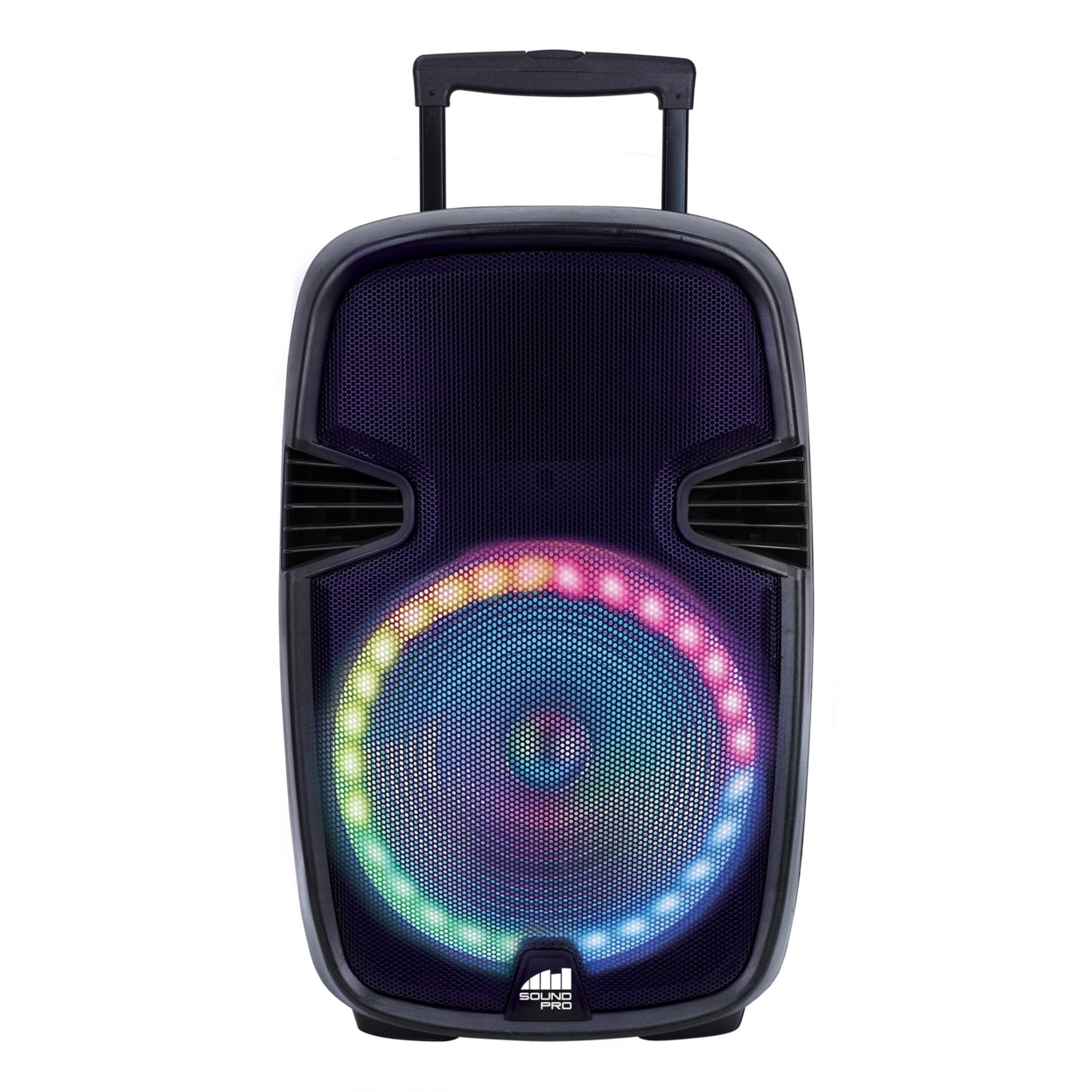 Portable 15” Bluetooth Party Speaker With Circular Multi-Color Disco Light (NDS-1520)