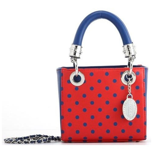 SCORE! Jacqui Classic Top Handle Crossbody Satchel - Red And Blue