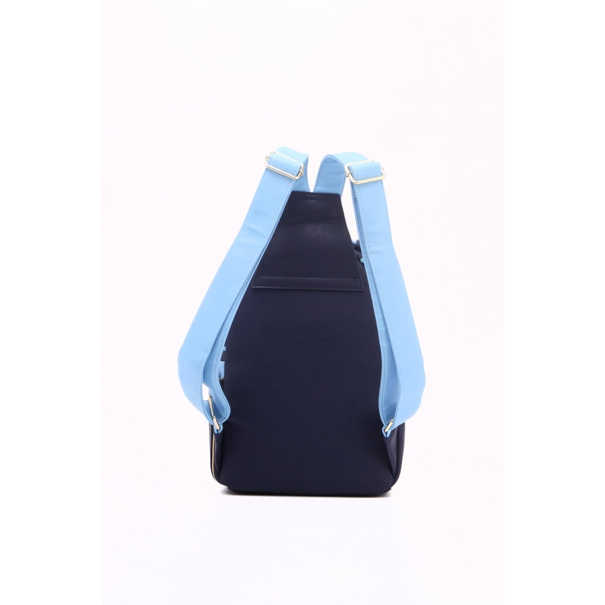 SCORE! Natalie Michelle Medium Polka Dot Designer Backpack - Navy Blue And Light Blue