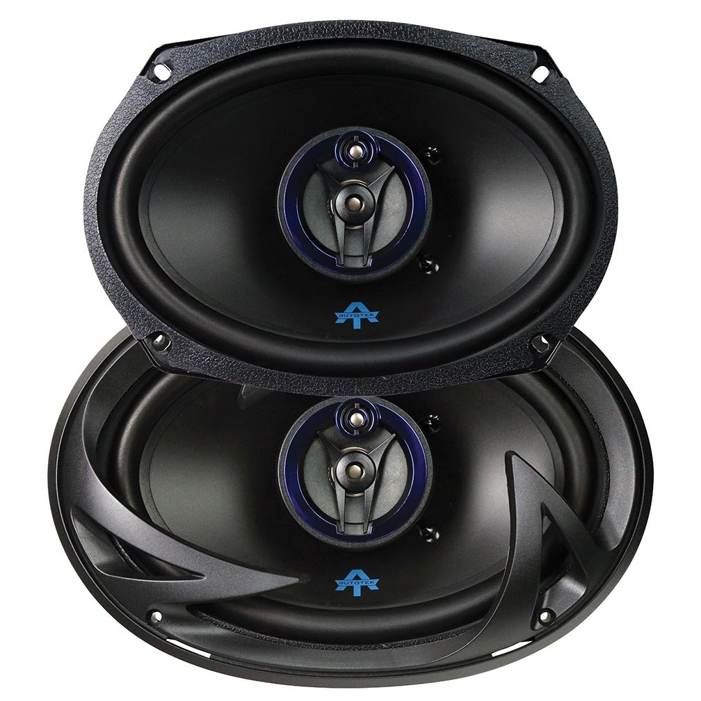 Pair Autotek 6x9 3-Way Speaker 400w Max