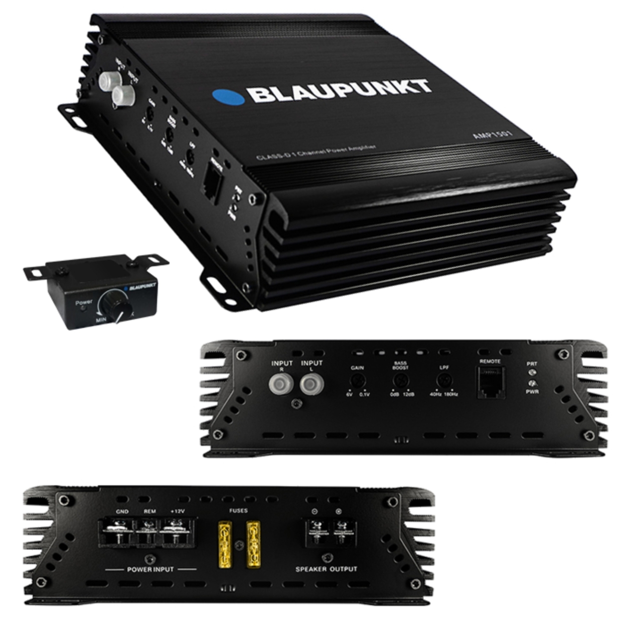 Blaupunkt High-End 1500 Watts Monoblock Car Audio Amplifier/Amp +Remote