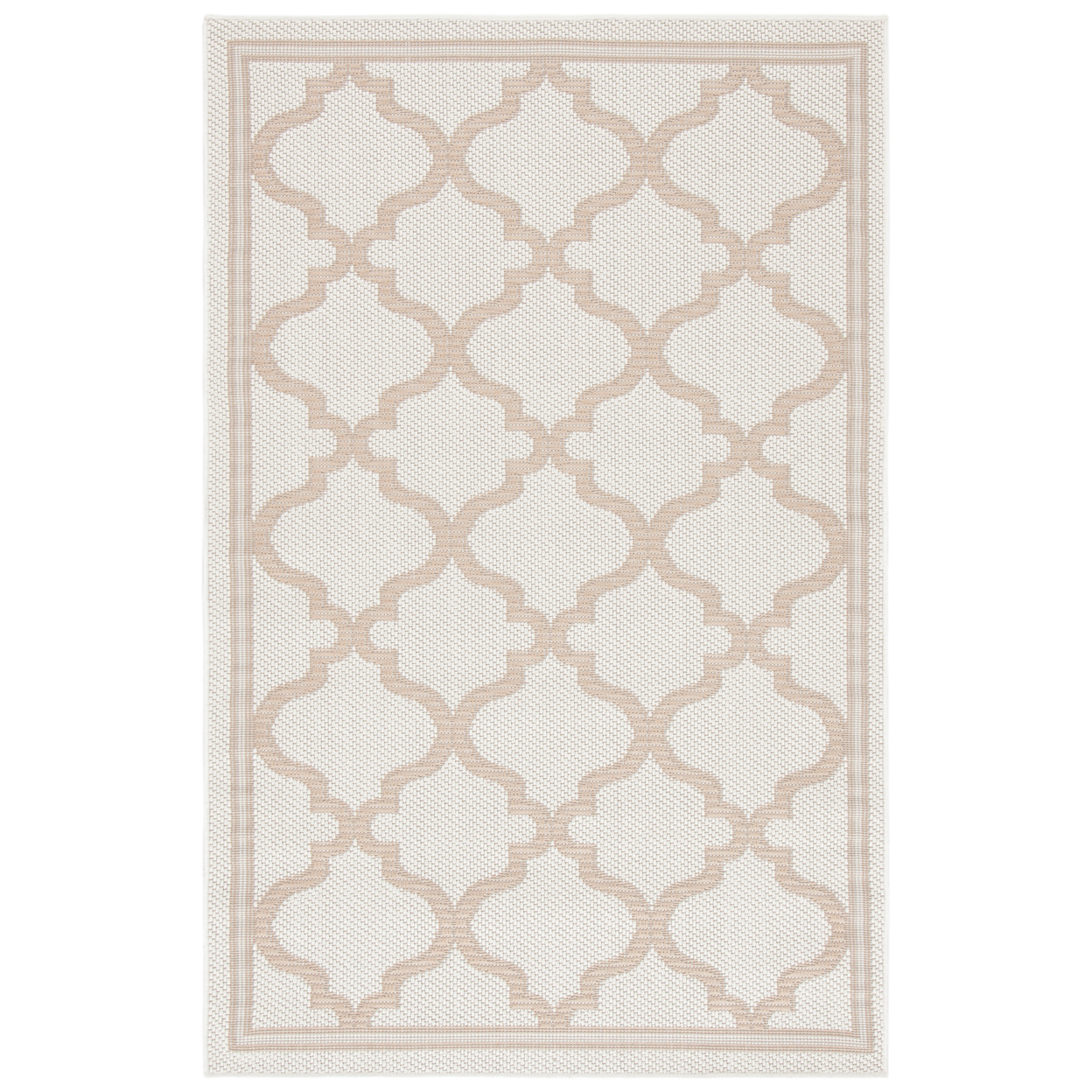 SAFAVIEH Outdoor BMU810C Bermuda Collection Ivory / Beige Rug