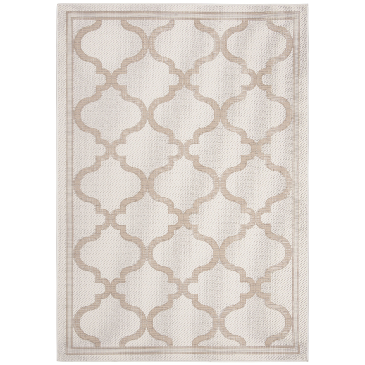 SAFAVIEH Outdoor BMU810C Bermuda Collection Ivory / Beige Rug