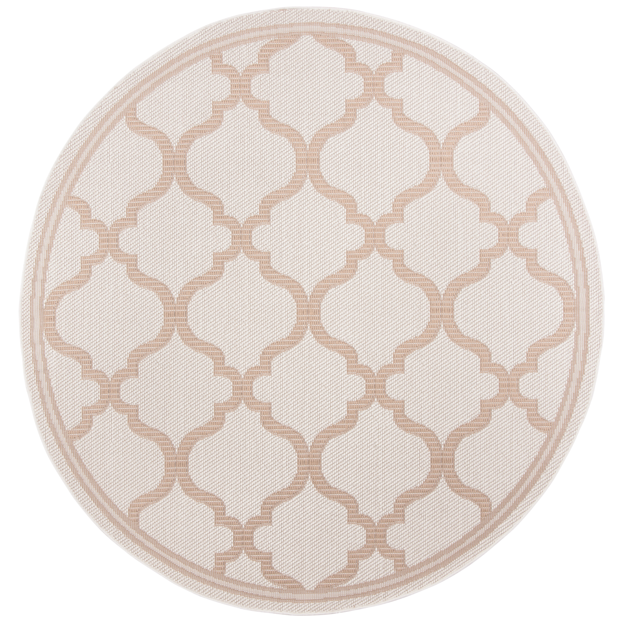 SAFAVIEH Outdoor BMU810C Bermuda Collection Ivory / Beige Rug