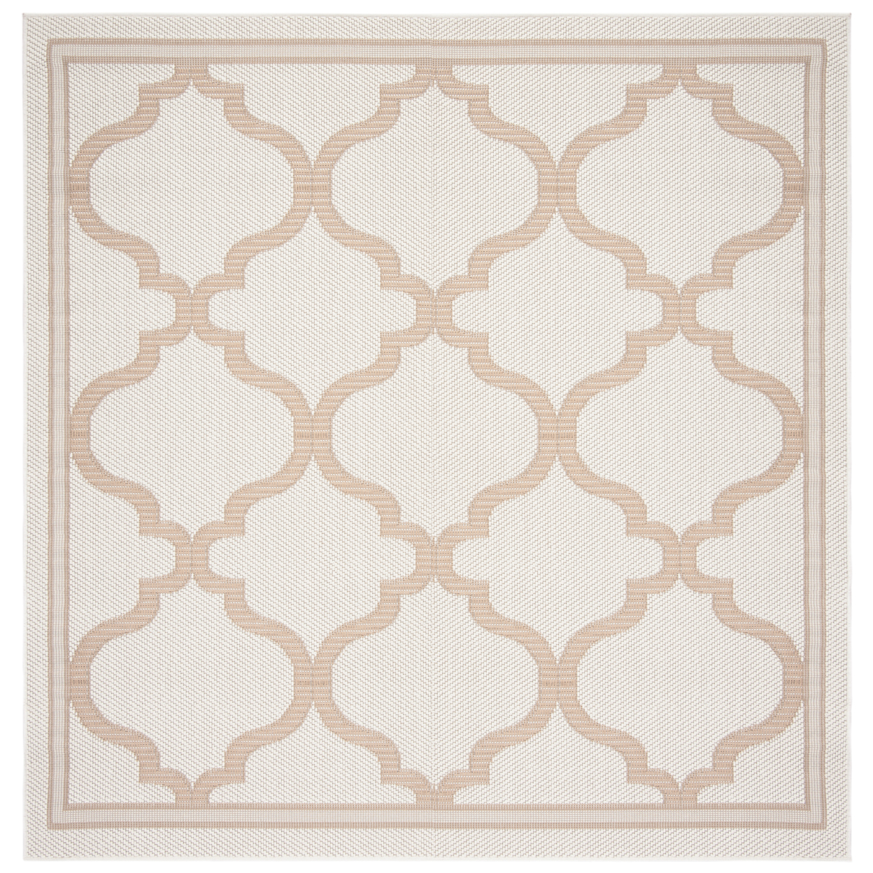 SAFAVIEH Outdoor BMU810C Bermuda Collection Ivory / Beige Rug