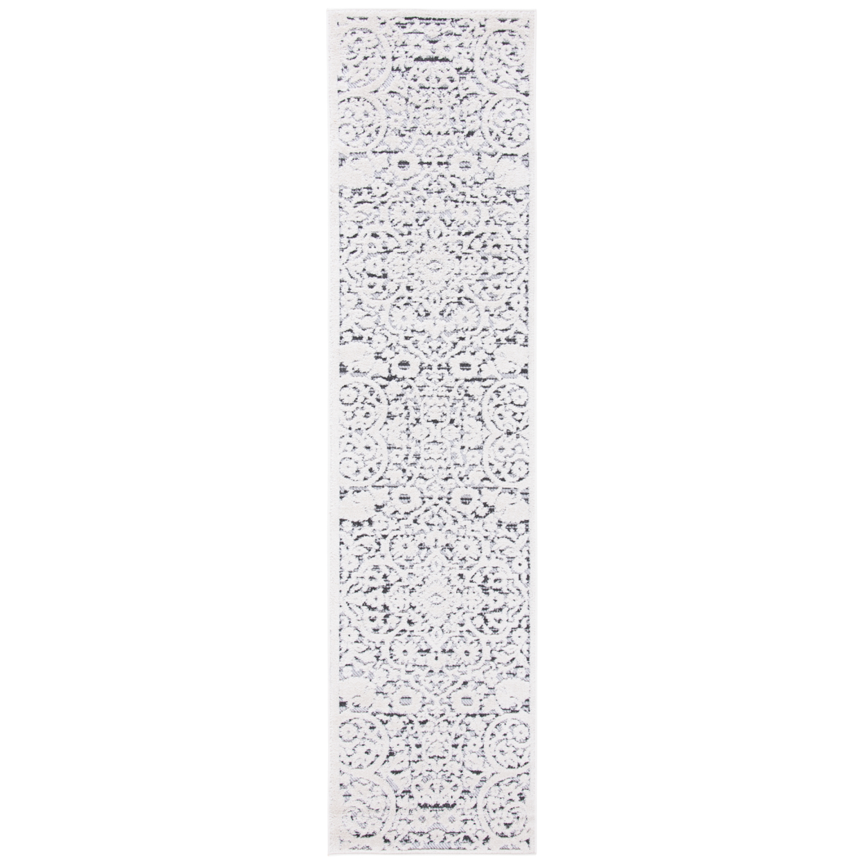 SAFAVIEH Outdoor CBN656A Cabana Collection Ivory / Grey Rug