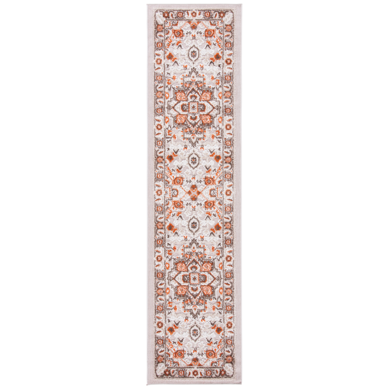 SAFAVIEH Outdoor CBN680B Cabana Collection Beige / Orange Rug