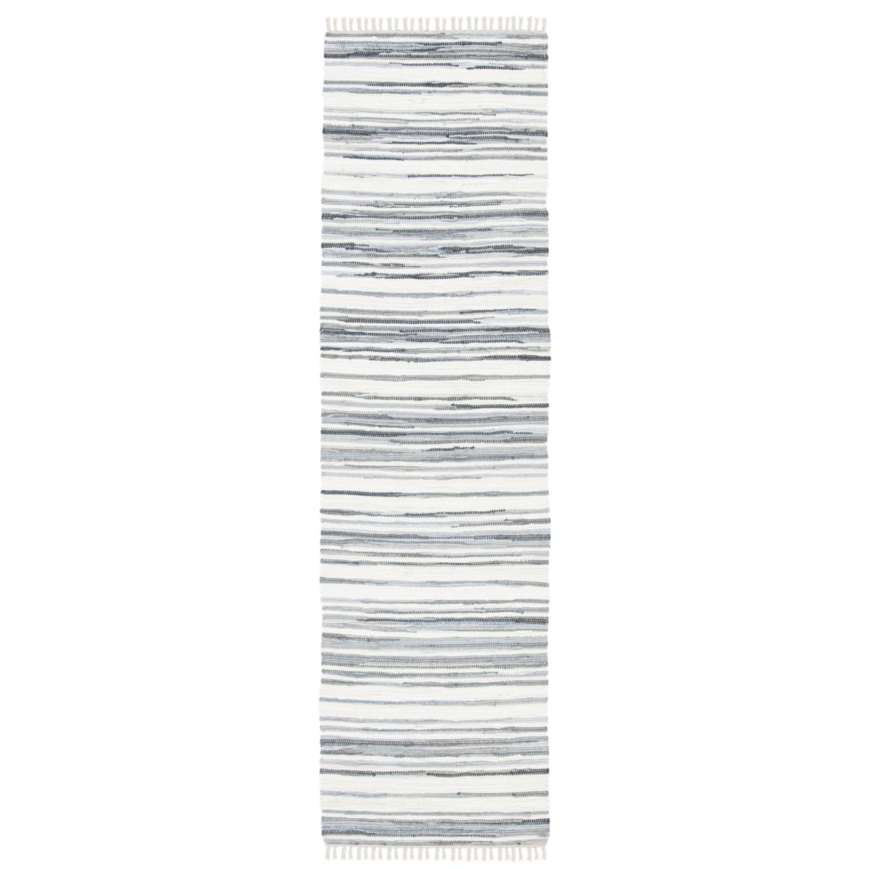 SAFAVIEH Rag Rug RAR126A Handwoven Ivory / Grey Rug