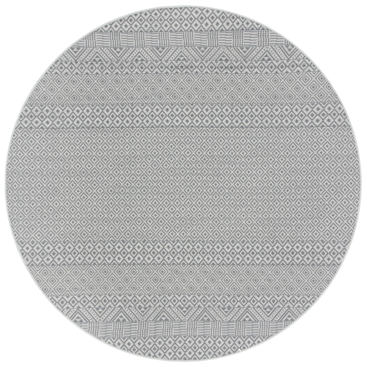 SAFAVIEH Outdoor CY6235-07812 Courtyard Brown / Grey Rug