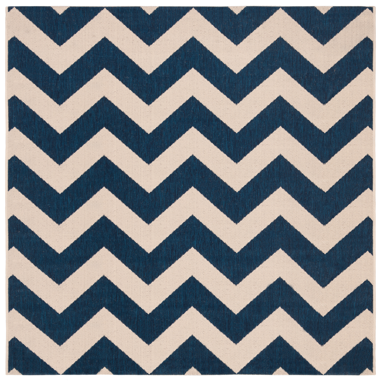 SAFAVIEH Indoor Outdoor CY6244-268 Courtyard Navy / Beige Rug