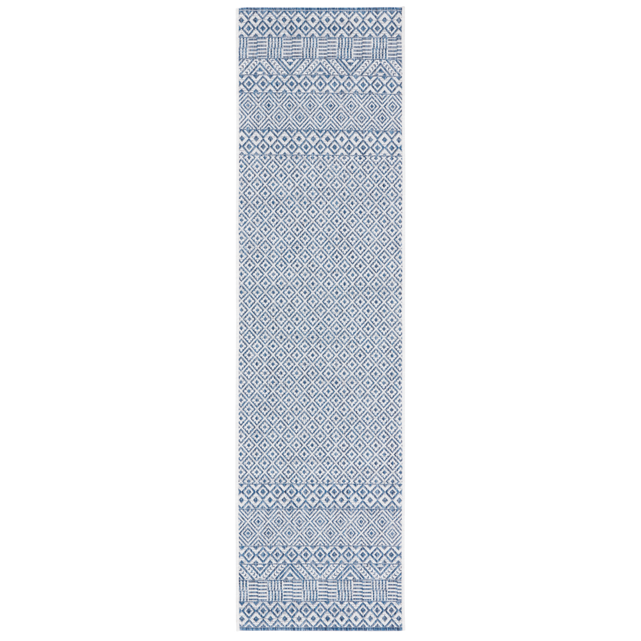 SAFAVIEH Outdoor CY8235-53412 Courtyard  Blue / Navy Rug