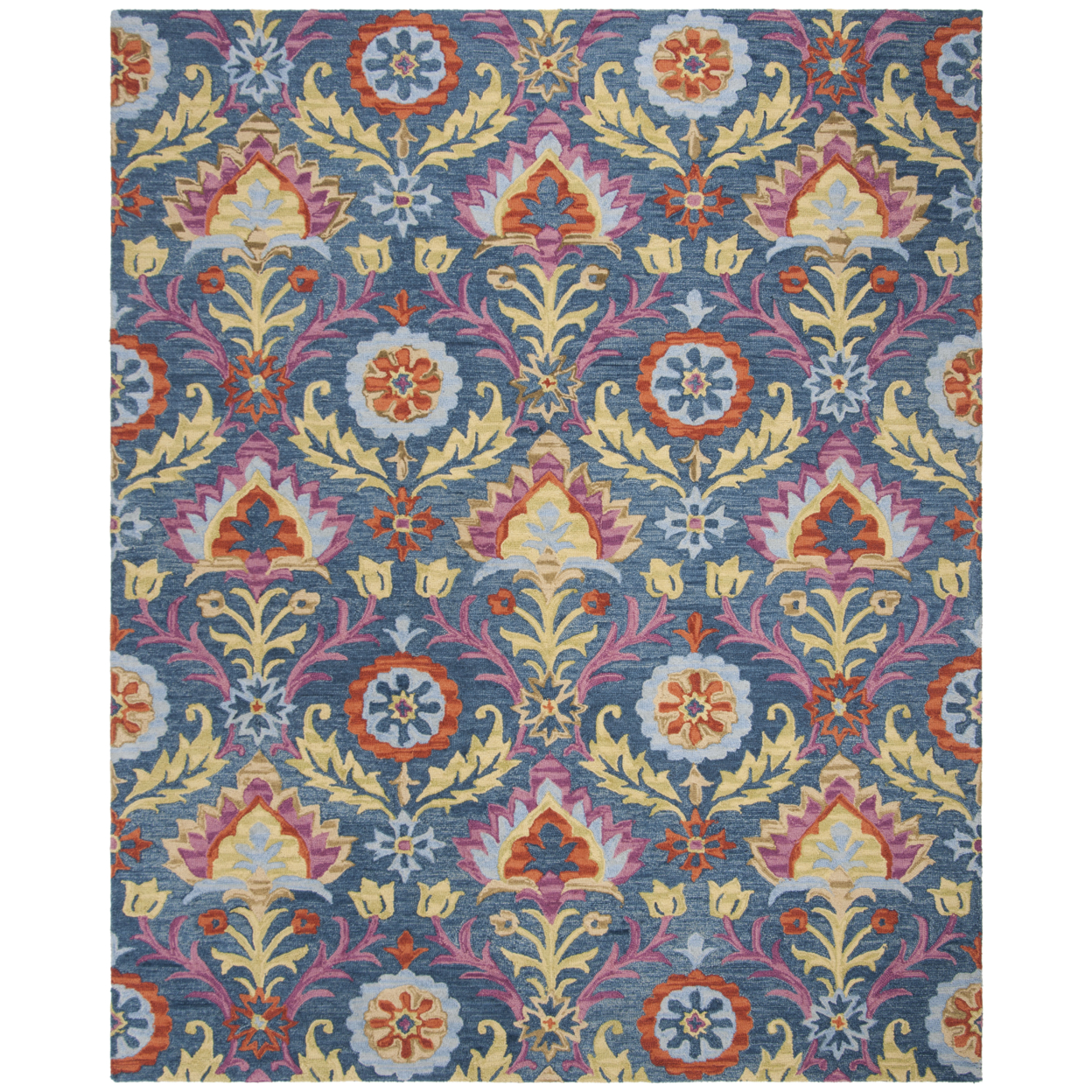 SAFAVIEH Suzani SZN312A Hand-hooked Blue / Multi Rug