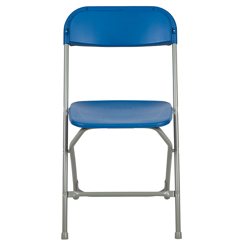 Hercules? Series Plastic Folding Chair - Blue - 2 Pack 650LB Weight Capacity Comfortable Event Chair-Lightweight Folding Chair