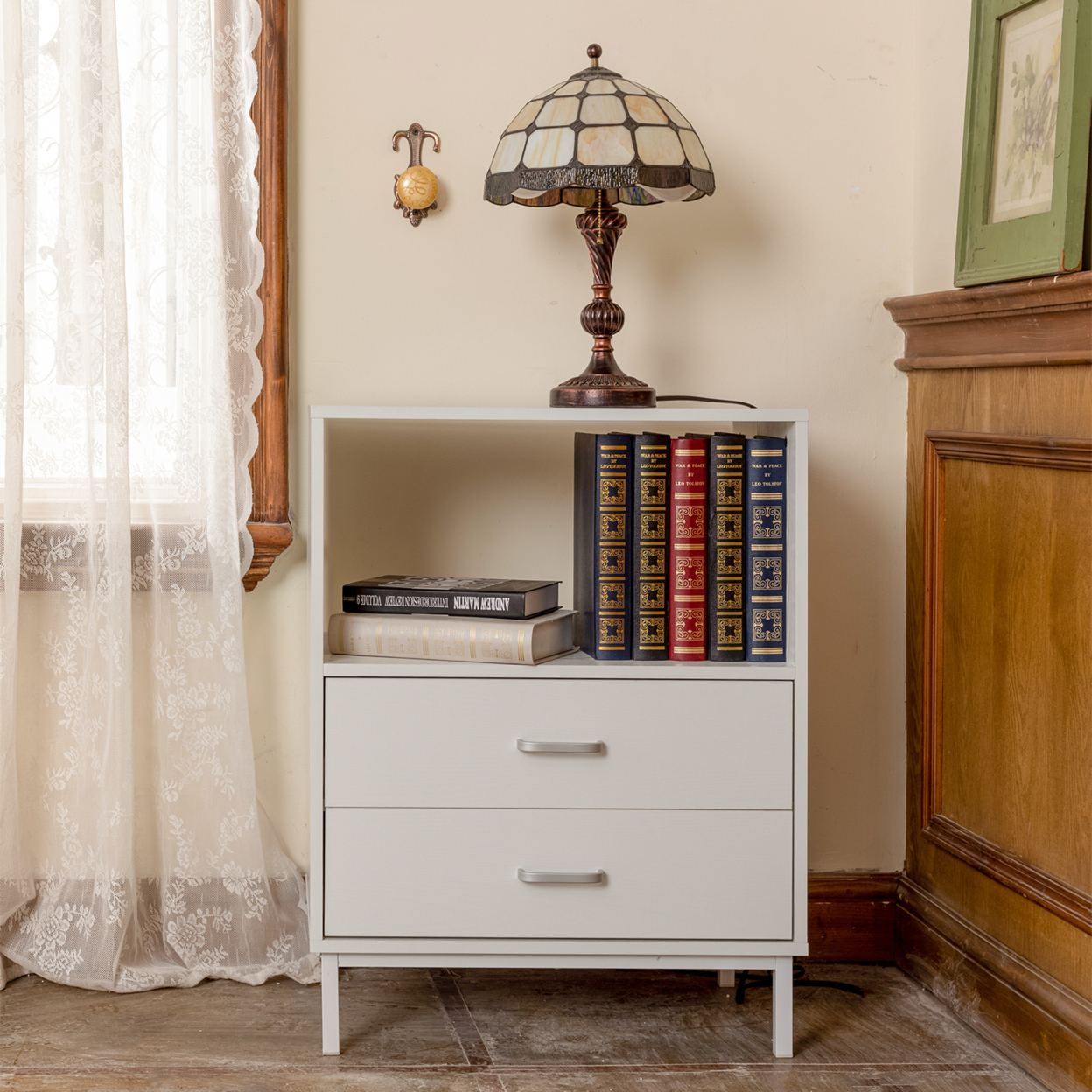 30.0'Tall 2 - Drawer Nightstand in White