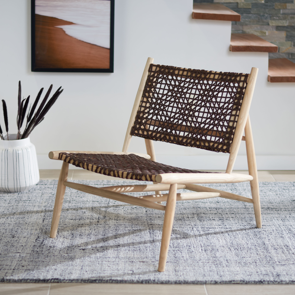 SAFAVIEH Bandelier Accent Chair Natural Brown eBay