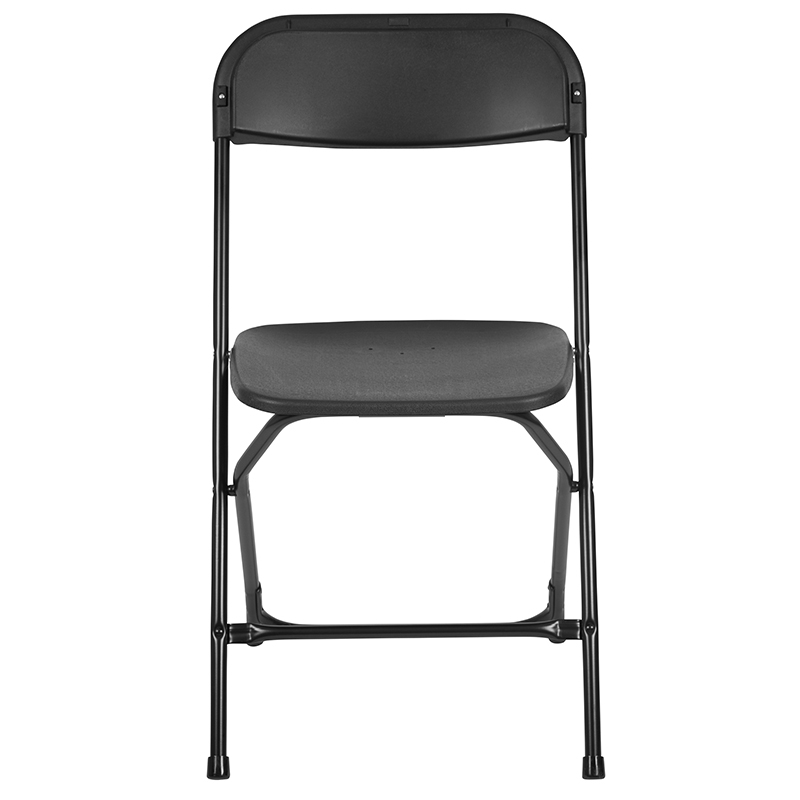 Hercules? Series Plastic Folding Chair - Black - 2 Pack 650LB Weight Capacity Comfortable Event Chair-Lightweight Folding Chair