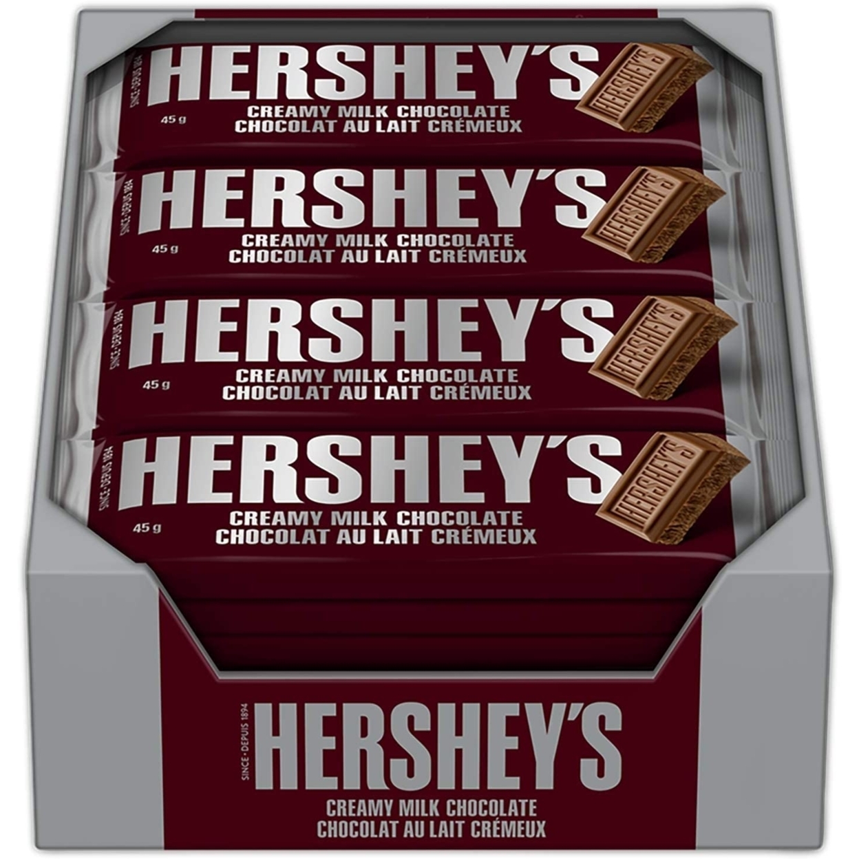 HERSHEY'S Chocolate Candy Bar with Almonds, 43 Gram