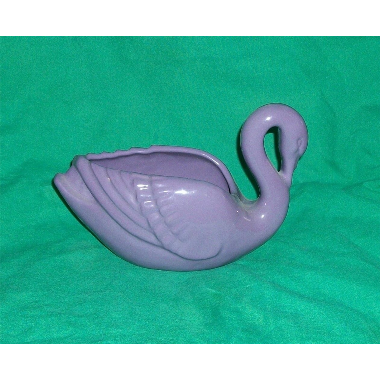 Vtg Frankoma 228 Plum Swan Wisteria Purple Rare Very Limited Run Pottery Planter