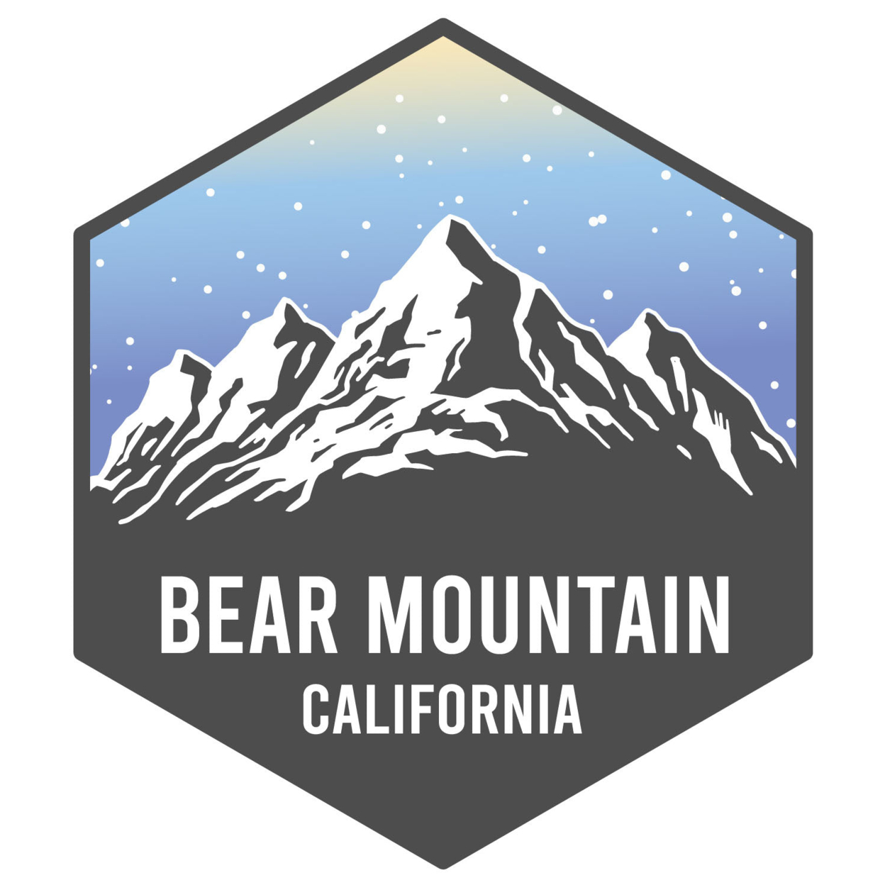Bear Mountain California Ski Adventures Souvenir 4 Inch Vinyl Decal Sticker