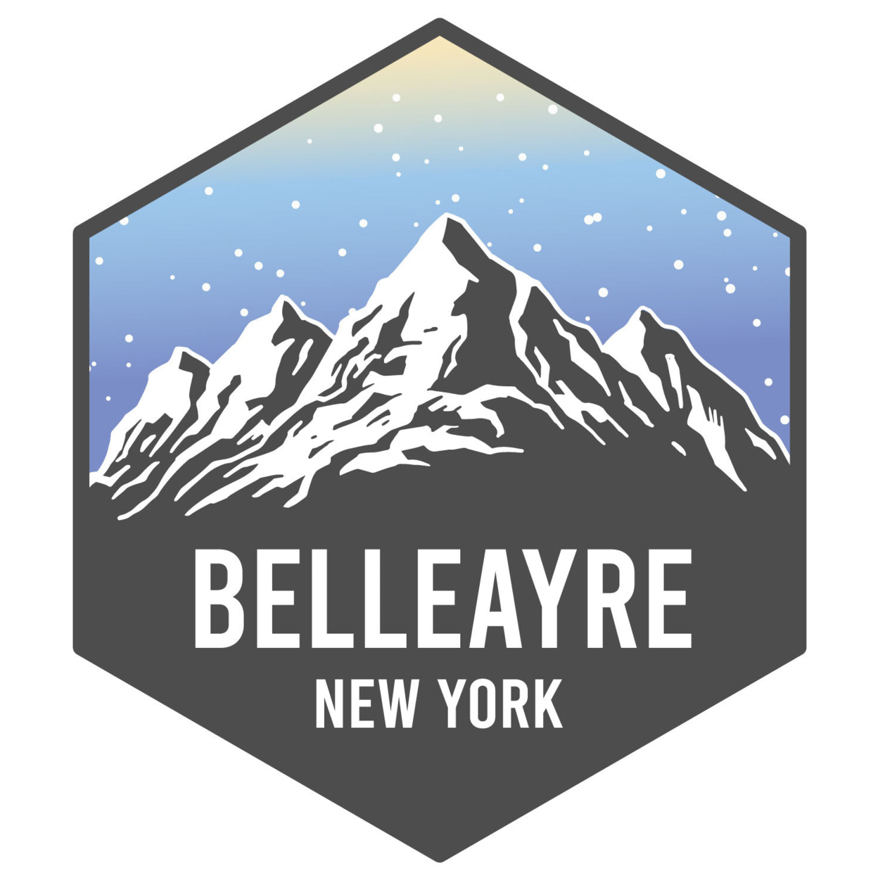 Belleayre New York Ski Adventures Souvenir 4 Inch Vinyl Decal Sticker