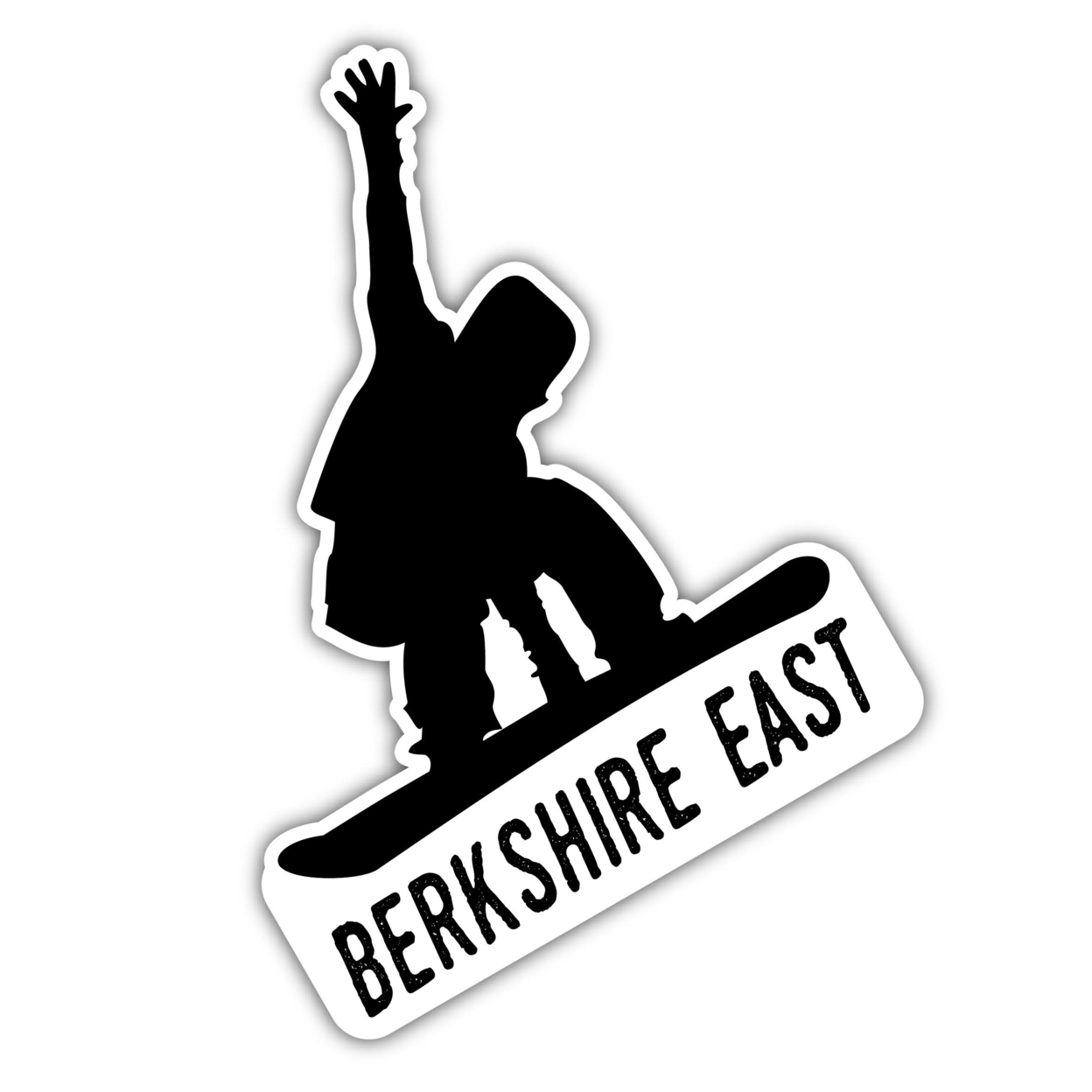 Berkshire East Massachusetts Ski Adventures Souvenir 4 Inch Vinyl Decal Sticker Board Design