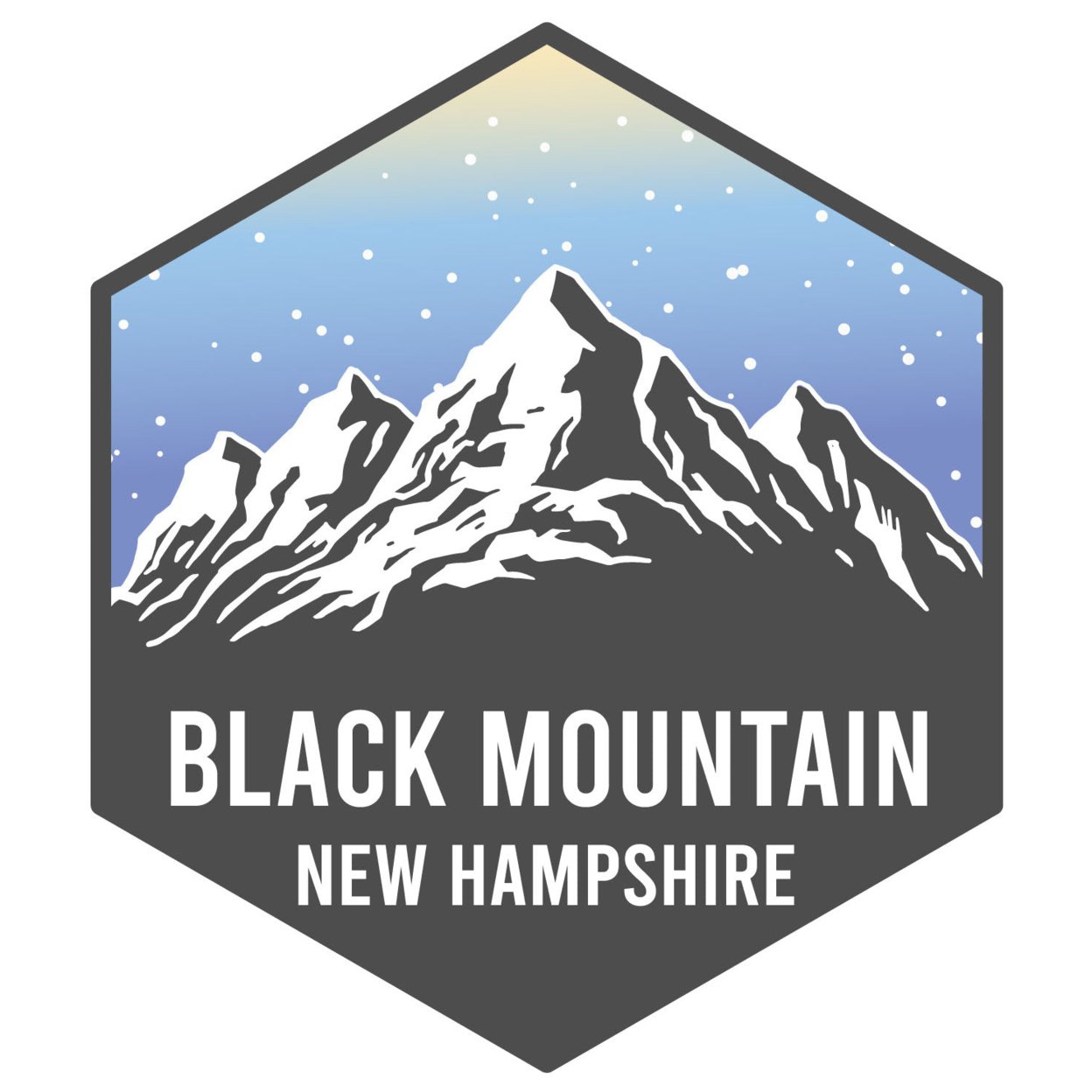 Black Mountain New Hampshire Ski Adventures Souvenir 4 Inch Vinyl Decal Sticker