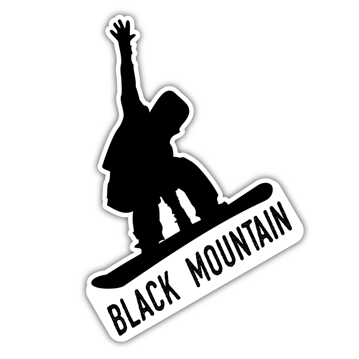Black Mountain New Hampshire Ski Adventures Souvenir 4 Inch Vinyl Decal Sticker Board Design