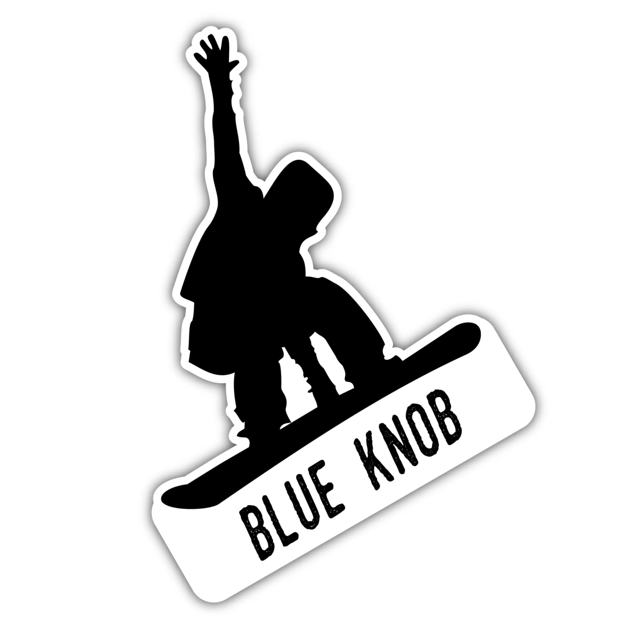 Blue Knob Pennsylvania Ski Adventures Souvenir 4 Inch Vinyl Decal Sticker Board Design