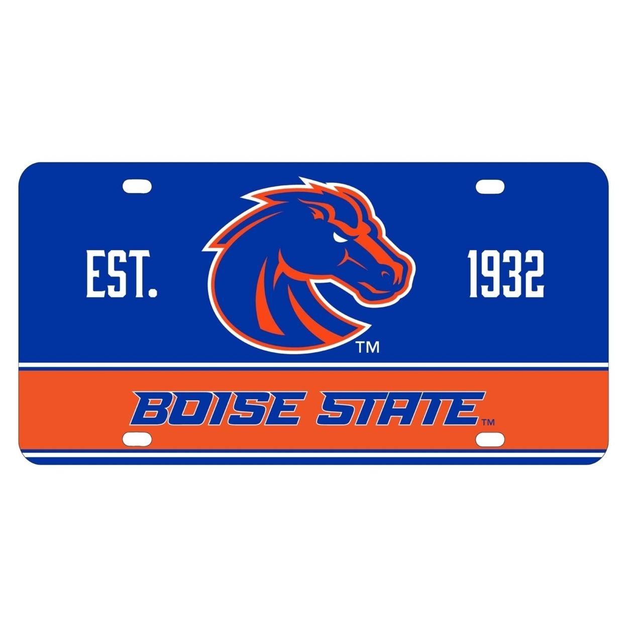 Boise State Broncos Metal License Plate